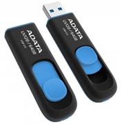 USB kľúč ADATA DashDrive™ Series UV128 64GB USB 3.0 flashdisk, výsuvný, čierny+modrý