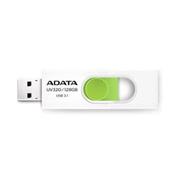 USB kľúč ADATA DashDrive™ Series UV320 128GB USB 3.1 flashdisk, výsuvný, biely+zelená