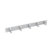 Vyväzovací panel 19" 1U RAL 7035 oceľový VP-01-1-00-G