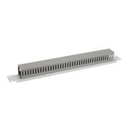 Vyväzovací panel 19" 1U RAL 7035 plastový VP-03-1-PK-G