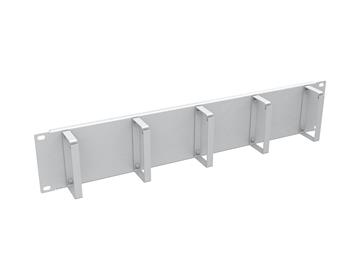 Vyväzovací panel 19" 2U RAL 7035 oceľový VP-02-2-00-G