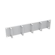 Vyväzovací panel 19" 2U RAL 7035 oceľový VP-02-2-00-G
