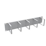 Vyväzovací panel 19" 2U RAL 7035 oceľový VP-05-2-00-G