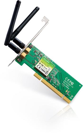 Wireless N PCI TP-LINK TL-WN851ND 300Mbps Adapter, 802.11g/b/n, dve odnímateľné antény
