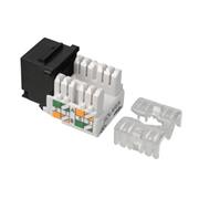 Zarezávací keystone Solarix CAT5E UTP svorkovnica 90° SXKJ-5E-UTP-BK-90