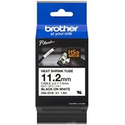 zmršťovacia bužírka BROTHER HSe231E čierne písmo, biela bužírka TUBE (11.2mm)