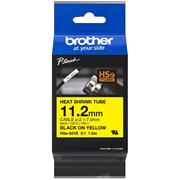 zmršťovacia bužírka BROTHER HSe631E čierne písmo, žltá bužírka TUBE (11.2mm)