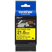 zmršťovacia bužírka BROTHER HSe651E čierne písmo, žltá bužírka TUBE (21mm)